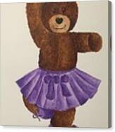 Leah's Ballerina Bear 2 Canvas Print