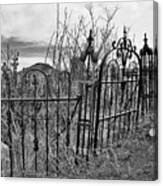 Leaning Cemetery Gate Canvas Print