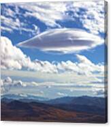 Lenticular Cloud Over Red Rock Canyon Canvas Print