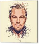 Leonardo Dicaprio Splatter Painting Canvas Print