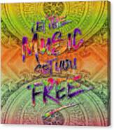 Let The Music Set You Free Rainbow Opera Garnier Paris Canvas Print