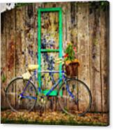 Lewistown Garden Bicycle Canvas Print