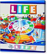 Life Game Of Life Board Game Painting Canvas Print
