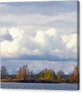 Life On The Columbia Canvas Print