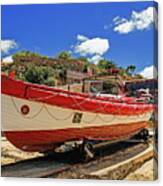 Lifeboat In Alvor Portugal Canvas Print