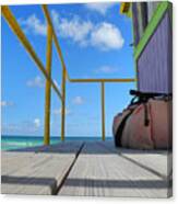 Lifeguard Tower 2.2 - South Beach - Miami Canvas Print