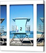 Lifeguard Towers 1, 2, And 3 Canvas Print