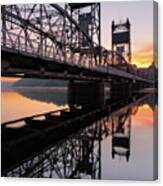 Lift Bridge Sunrise Canvas Print