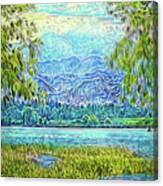 Light On Mountain Lake Canvas Print