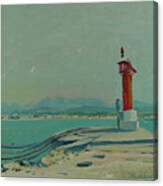 Lighthouse, Durres, Albania Canvas Print