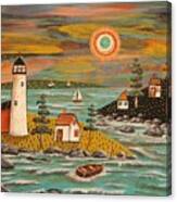 Lighthouse Sail Canvas Print