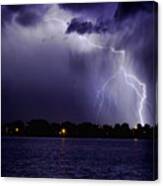 Lightning Bolt Energy Color Canvas Print