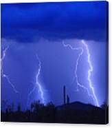 Lightning Storm In The Desert Fine Art Photography Print Canvas Print