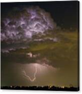 Lightning Thunderstorm With A Hook Canvas Print