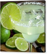 Lime Margarita Drink Canvas Print