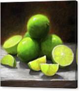 Limes In Sunlight Canvas Print