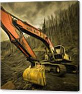 Link Belt Excavator Canvas Print