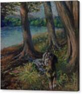 Listening To The Tales Of The Trees Canvas Print