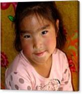Little Girl Of The Gobi Canvas Print