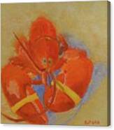 Lobster In Red Canvas Print
