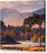 Loch Tulla In Autumn Canvas Print