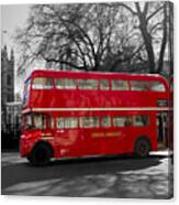 London Red Bus Canvas Print