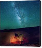Lone Tree With The Milky Way. Canvas Print
