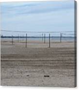 Lonely Beach Volleyball Canvas Print