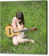 Lonely Guitar Canvas Print