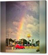 Long Beach, Ms #rainbow #msgulfcoast Canvas Print