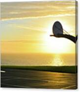 Los Angeles Basketball Dreams Sunset Canvas Print