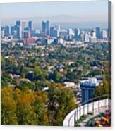 Los Angeles Skyline From The Getty Museum Canvas Print