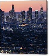 Los Angeles Sunrise Close Up Canvas Print