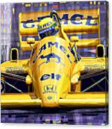 Lotus 99t Spa 1987 Ayrton Senna Canvas Print