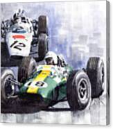 Lotus Vs Honda Mexican Gp 1965 Canvas Print