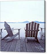 Lounge Chairs Moosehead Lake Me Canvas Print