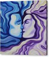 Lovers In Eternal Kiss Canvas Print