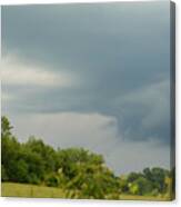 Low Rotating Thunderstorm Canvas Print