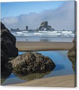 Low Tide At Ecola Canvas Print