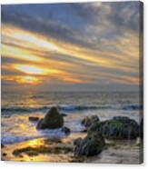 Low Tide At Sunset Canvas Print