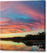 Lowcountry Sunset Charleston Sc Canvas Print
