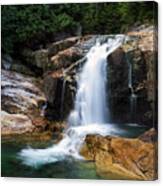 Lower Falls And Gold Creek Canvas Print