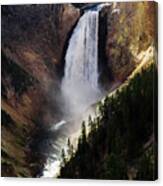Lower Falls At Yellowstone Canvas Print