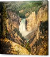 Lower Falls At Yellowstone Canvas Print