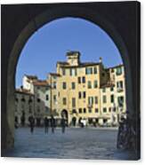 Lucca Piazza Canvas Print