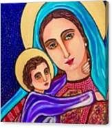 Madonna And Child Jesus Canvas Print