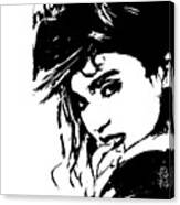 Madonna In Black&white Canvas Print