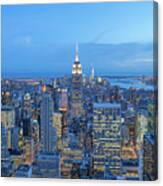 Manhattan Skyline New York City Canvas Print