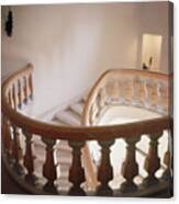 Marble Spiral Staircase Canvas Print