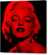 Marilyn Monroe In Red. Pop Art Canvas Print